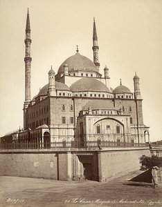 A Mesquita de Muhammad Ali, conhecida como Mesquita do Alabastro, no Cairo, Egipto