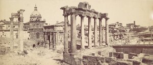 [Fórum Romano], c. década de 1870. de Félix Bonfils