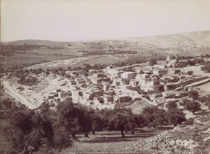 Vista geral de Betânia - Vista geral de Betânia, c. 1880. de Félix Bonfils