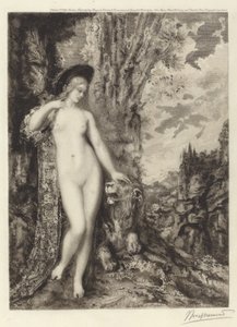 O Leão Amoroso de Félix Bracquemond, after Gustave Moreau