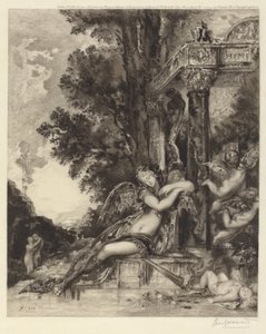 A Deusa Discórdia [La Discórdia] de Félix Bracquemond, after Gustave Moreau