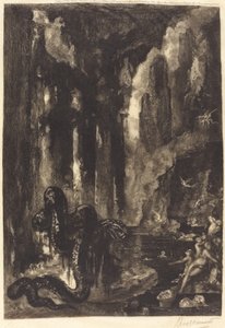 Sem título (O sonho do magnata?) de Félix Bracquemond after Gustave Moreau