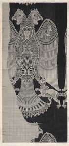 Desenho esquemático da seda de Buyid (1962.264) de Félix Guichert