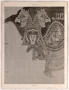 Desenho esquemático da seda de Buyid (1962.264) de Félix Guichert