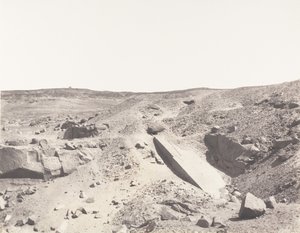 Aswan Syene, Granite Quarries - Ancient Extraction System, 1851-52, impresso em 1853-54.