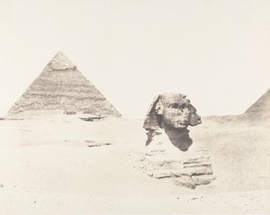 Djizeh Necropolis of Memphis, Sphinx and Pyramids, 1851-52, impresso em 1853-54.
