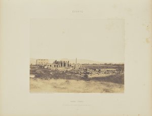 Karnak (Tebas). Vista geral das ruínas a partir do sudeste, em T de Félix Teynard