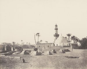 Souâdj, Cemitério Muçulmano e Túmulo de Mouràd-Bey, 1851-52, impresso em 1853-54. de Félix Teynard