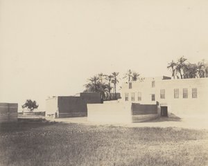 Syout, Arab Dwellings on the Edge of the Nile, 1851-52, impresso em 1853-54.