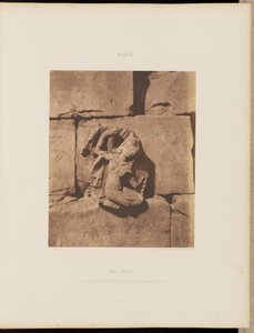 Tâfah (Taphis). Construções com bases curvas - Figura de um nicho esculpido de Félix Teynard