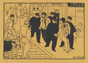 Au Violon Fora do Jarro, 1893. de Félix Vallotton