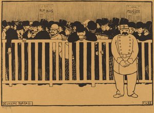 Bilheteria do segundo escritório, 1893. de Félix Vallotton