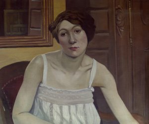 Retrato de uma mulher a meio comprimento de Félix Vallotton
