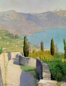 Paisagem junto ao lago de Chexbres de Félix Vallotton