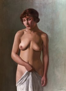 Jovem de pé de Félix Vallotton
