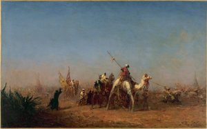 Caravana a caminho de Meca, entre 1880 e 1885 (óleo sobre tela) de Félix Ziem