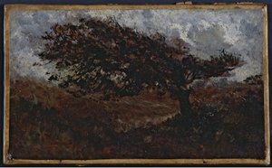 Le coup de vent, entre 1850 e 1860 (óleo sobre papel sobre tela) de Félix Ziem