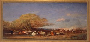 Perto de Argel, ca. 1859 (óleo sobre madeira) de Félix Ziem