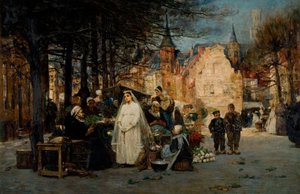 A Primeira Comunhão, 1894. de Flora Macdonald Reid