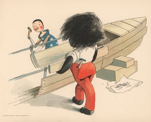 Ilustração para as aventuras polares de Golliwoggs
