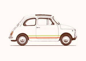 Cinquecento, 2023 (lápis e digital) de Florent Bodart