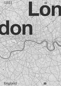 Mapa Mínimo de Londres de Florent Bodart