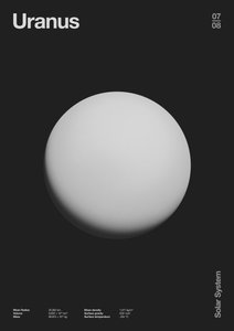 Urano : Minimal Planets Datas, 2023 (digital) de Florent Bodart