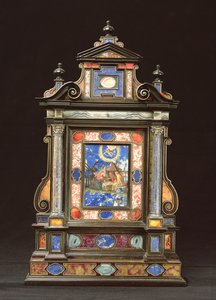 Retábulo Portátil, com a Natividade, Florentino (pietra dura)