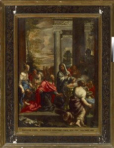A Idolatria de Salomão, c. 1675 - 1695 de Florentine School