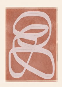 Laços abstratos em terracota de Flow Line