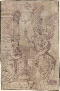 A Anunciação de Follower of Frans Floris I