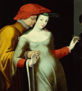 Os Amantes, c.1600 (óleo sobre tela)