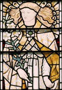 Arcanjo Miguel, 1862 (vitral) de Ford Madox Brown