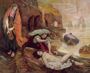 A descoberta de Don Juan por Haidee, 1878 de Ford Madox Brown