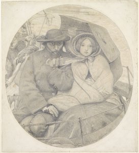 O Último de Inglaterra - Desenho animado de Ford Madox Brown