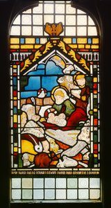 A Natividade, 1861 (vitral) de Ford Madox Brown