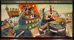A abertura do canal de Bridgewater em 1761 de Ford Madox Brown