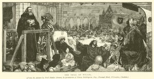O julgamento de Wyclif de Ford Madox Brown