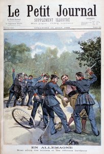 Uma briga entre soldados alemães e oficiais da Baviera, Alemanha, 1898 de Fortuné Méaulle