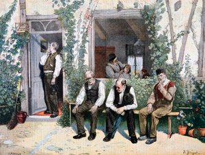 Nos Barbeiros, 1895 de Fortuné Méaulle