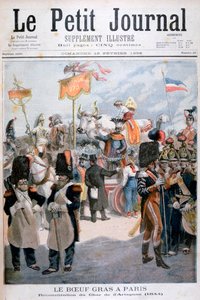 Celebrações de boi gordo em Paris, 1896 de Fortuné Méaulle