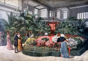 Exposição de horticultura, Cours La Reine, Paris, 1892 de Fortuné Méaulle
