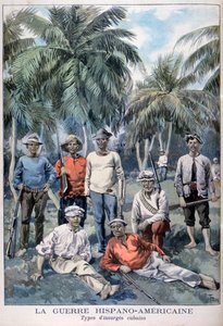 Cubanos insurgentes durante a Guerra Hispano-Americana, 1898 de Fortuné Méaulle