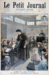Mademoiselle Eugenie Bonnefois, fundadora de uma escola para filhos de trabalhadores de feiras, 1897 de Fortuné Méaulle