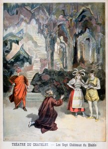 Performance de Les Sept Chateaux du Diable, Teatro du Chatelet, Paris, 1896 de Fortuné Méaulle