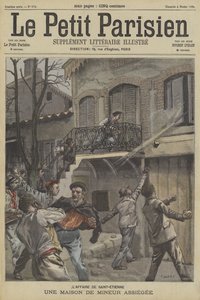 Uma casa de mineiros sob cerco em St Etienne, França