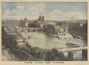 Uma vista de paris