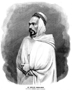 Gravura de Meaulle a partir de um retrato fotográfico de Guillard na "capa" do Journal Illustrous N¡ 3 de 17 de janeiro de Fortune Louis Meaulle