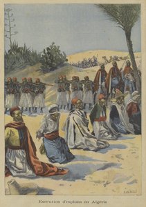 Tropas coloniais francesas executam espiões na Argélia