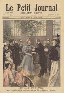 A filantropa francesa Cecile Furtado-Heine é premiada com a Legião de Honra de Fortune Louis Meaulle